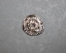 ISLAMIC SILVER COIN - Fatimid coins, Silver 1/4 Dirham, Poss (340 between 390 AH). 15mm `