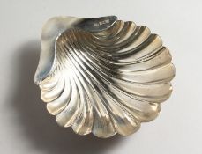 A SHELL SHAPED BUTTER DISH. Sheffield.