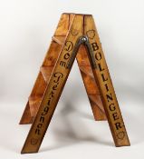 A MOET & CHANDON STEP LADDER.