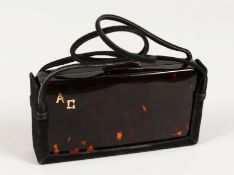 A TORTOISESHELL VANITY SET.