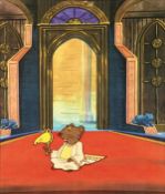 A FILM CEL. Used by Pietro Psaier in one of his silkscreens. 9.5ins x 8ins. Unframed.