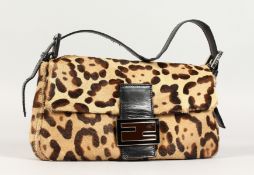 A FENDI LEOPARD DESIGN BAG in a Fendi bag.