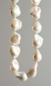 A GOOD BAROQUE PEARL NECKLACE.