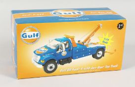 FIRST GEAR 1.34 SCALE FORD F-600 GULF OIL TOW TRUCK. RRP: £52.