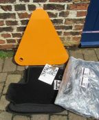 Wheel clamp & Toyota Hilux car seats and mats