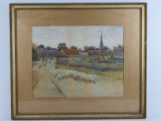 John Sanderson Wells (1872-1955), watercolour and gouache highlights,