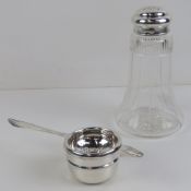 A HM silver tea strainer hallmarked Sheffield 1936,