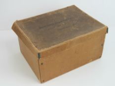 A Junior Army & Navy Stores Ltd cardboard hatbox marked for York House, Regent Street,