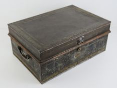 A good 19th century tin dispatch or stationary box,