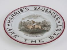 19 th century advertising: a polychromed Wedgwood & Co plate retailed by 'S.