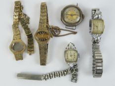 A 925 silver ladies watch head, a/f, a Verity ladies stainless steel watch,