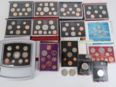 A quantity of Royal Mint proof coin collections; Farewell to the £SD System, 1970, 1978, 1983, 1984,