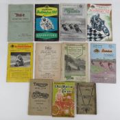 A small quantity of motorbike owners manuals including; the Velocette, Triumph 1937-40,