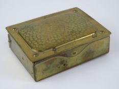 A German made brass stamp box, marked Ge