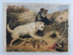 RMW 1865, a large hand coloured aquatint