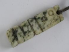 Mayan jade pendant : a Mesoamerican neck