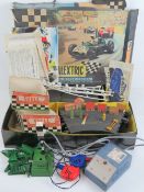 A vintage Scalextric model motor racing