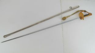 A British Army ceremonial sword.