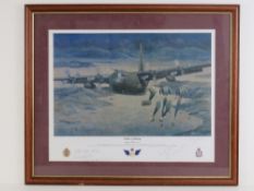 Print; Clear to Drop by Anthony Cowland, the first operational aerial resupply mission to ground,