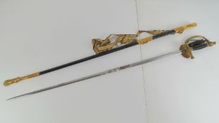 An Airforce ceremonial sword.