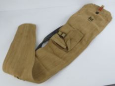 A WWII British No.4 rifle canvas bag.