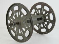 A WWII German cable wheel used for communications or explosives, dated 1943.