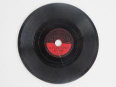 A miniature shellac Imperial gramophone record 'Jack Payne Himself' with say it with music verso, 3.