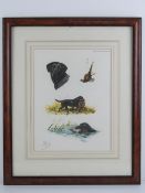 After Boris Stfanovitch Riabouchinsky (1898-1975) French, coloured sporting etching,