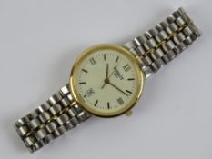 A stainless steel Tissot wristwatch having cream dial,