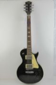 Electric guitar; Swift, black paint, a/f.