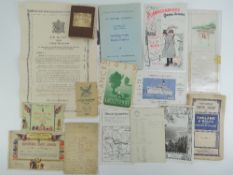 A quantity of assorted paper ephemera including copy of Royal Proclamation 1911,