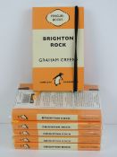 Six as new 'Brighton Rock by Graham Greene' Penguin Classic style notebooks,