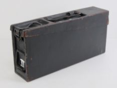An early WWII MG34 ammo tin.