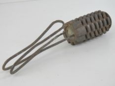 An inert WWI Austrian grenade.