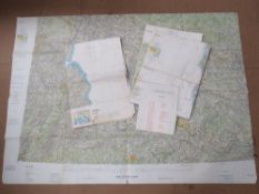 Three US Air Force large maps together w