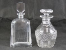 A cut glass decanter by Stuart Crystal, marked Rd681269 Stuart upon, standing 21cm high.