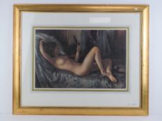 Print; limited edition study of a sleeping model (199/250),