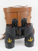 A pair of Canadian WWII Marine binoculars by Research Enterprises Limited and dated 1944,