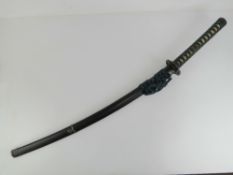 A Japanese Handachi katana sword signed Masakiyo approx 62cm blade, A lucky day in August 1505,