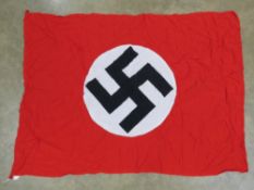 A WWII German double sided flag, measuring 102 x 75cm approx.