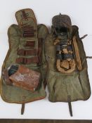 A ZB-26/30 gunners kit together with and empty gunners kit, spare magazine and leather mag pouch.