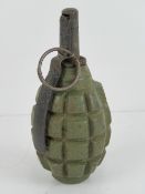 An inert WWII Russian F1 Limonka grenade.