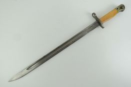 A 1917 pattern bayonet, slightly a/f, 43cm blade.