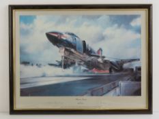 Signed limited edition print; Phantom Launch by Robert Taylor,