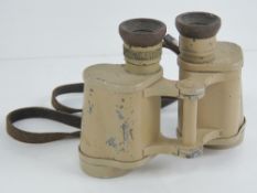 A pair of WWII German Afrika Korp binoculars,