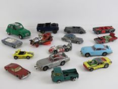 A quantity of assorted Corgi toy vehicles including two 007 Aston Martin DB5 cars,