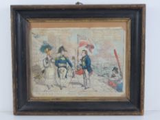 Hand coloured etching by Williams c1810