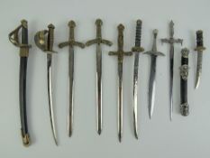 A miniature decorative sword modelled on