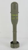 An inert M1 Garand rifle dummy grenade, 28.5cm in length.