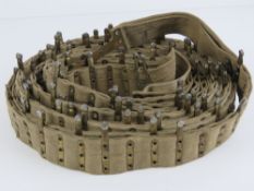 A WWI German MG08 250 round ammo belt, DWM makers mark upon.
